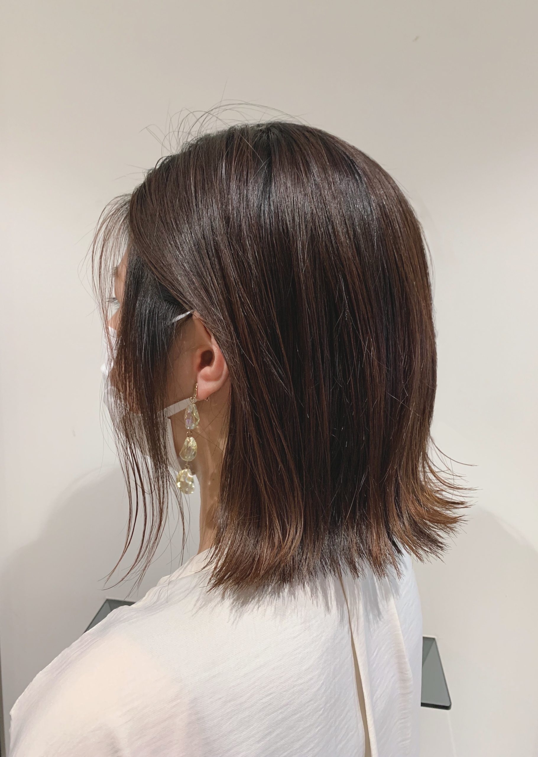 【大人可愛い切りっぱなしこなれ外ハネボブ】