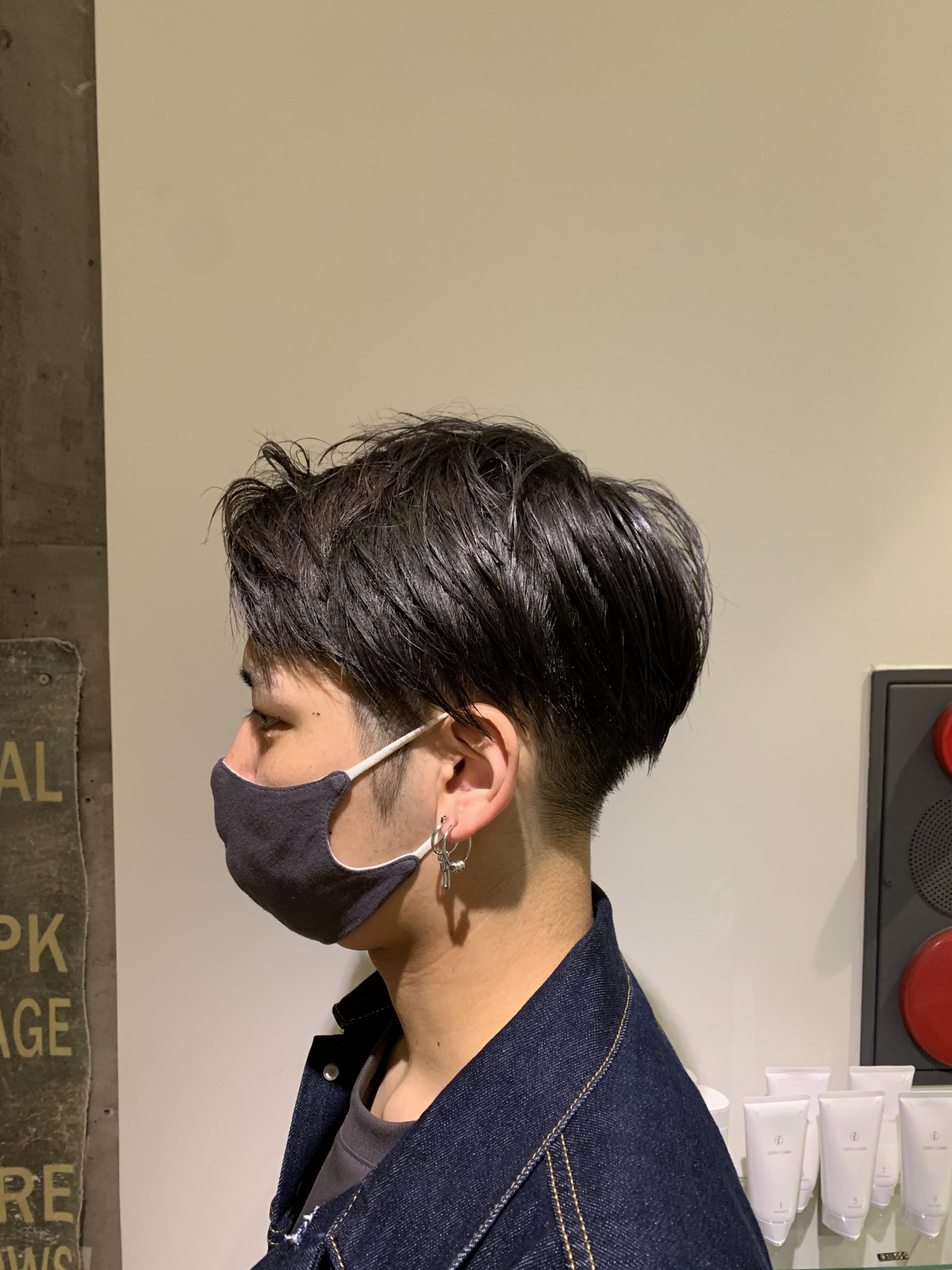 【メンズ韓国風ツーブロックスタイル】