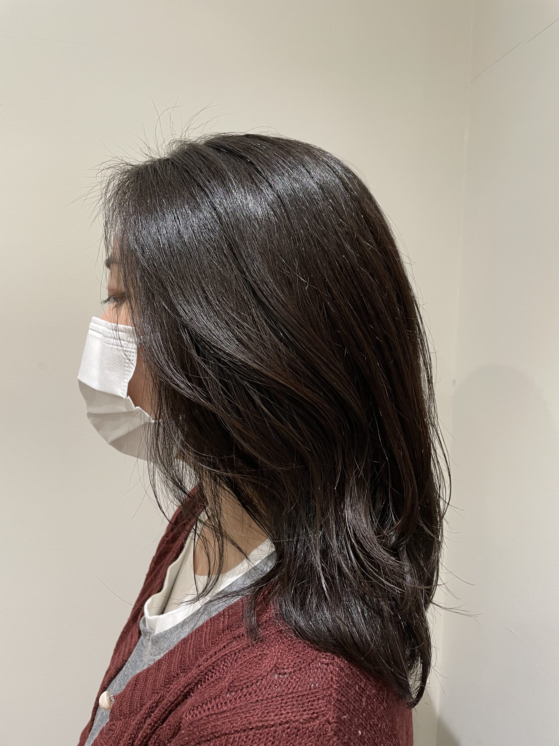 【社会人お手入れ簡単ミディアムヘア】