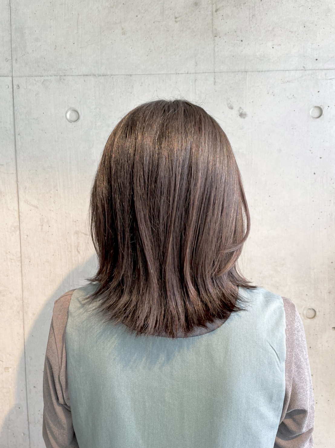 【肩につく長さでカット✨切りっぱなしボブスタイル】