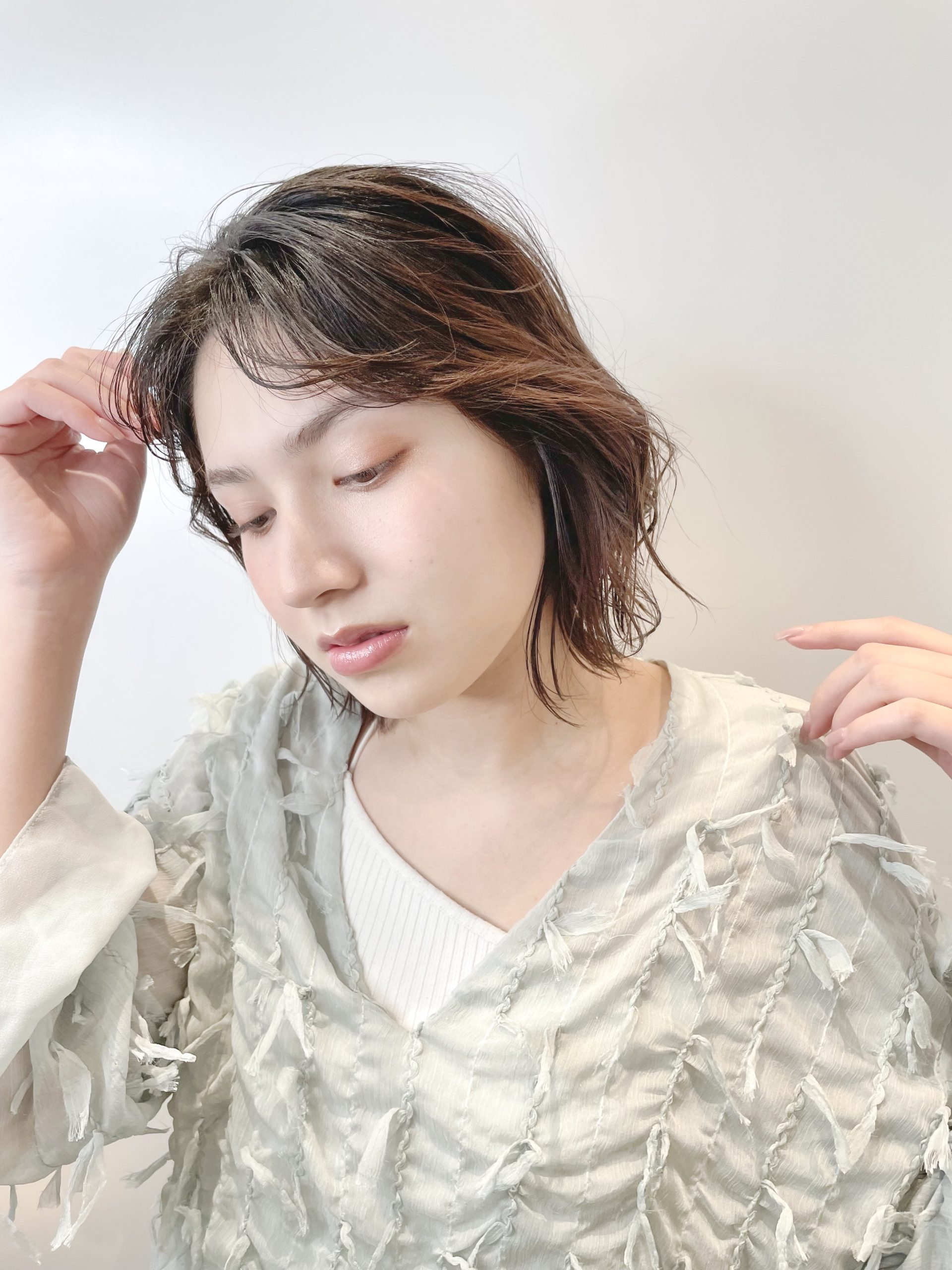 【ボブでもふんわりナチュラルカール】