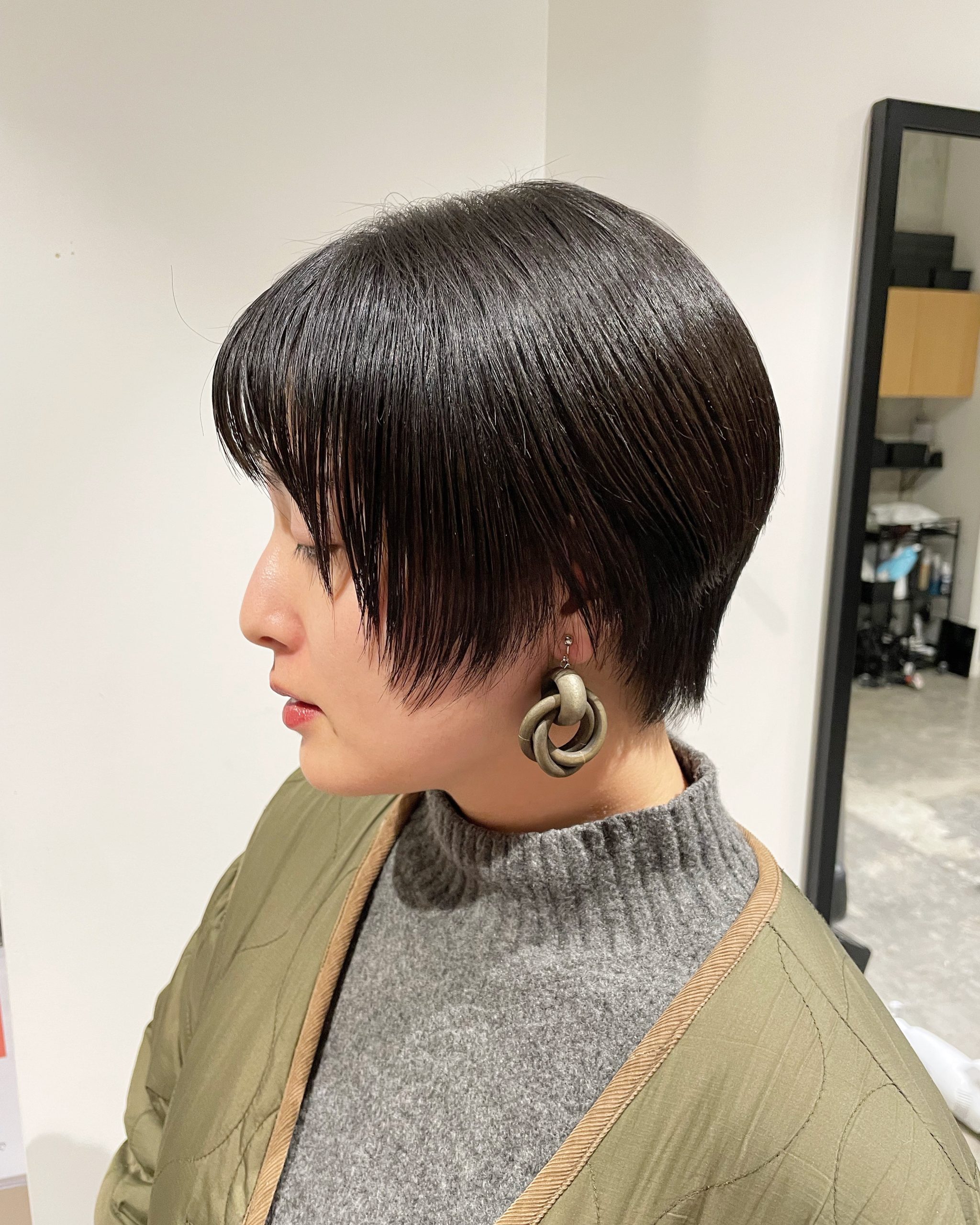 【動かしやすいマニッシュなショートボブ】